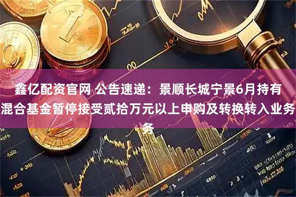 鑫亿配资官网 公告速递：景顺长城宁景6月持有混合基金暂停接受贰拾万元以上申购及转换转入业务