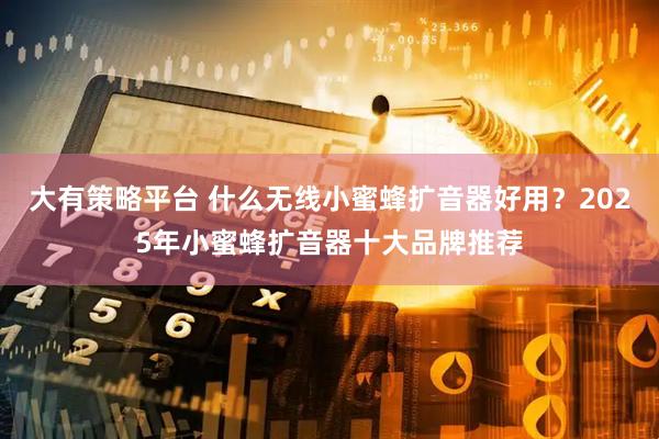大有策略平台 什么无线小蜜蜂扩音器好用？2025年小蜜蜂扩音器十大品牌推荐