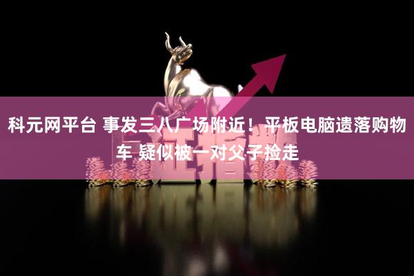 科元网平台 事发三八广场附近！平板电脑遗落购物车 疑似被一对父子捡走